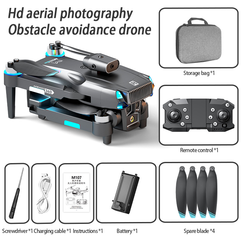 Składany dron RC M107 - podwój – Rc Helicopter Charger recenzja i cena