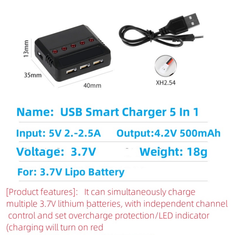 Syma X5HW X5HC X5C X5SW 3.7V 5 – Rc Helicopter Charger recenzja i cena