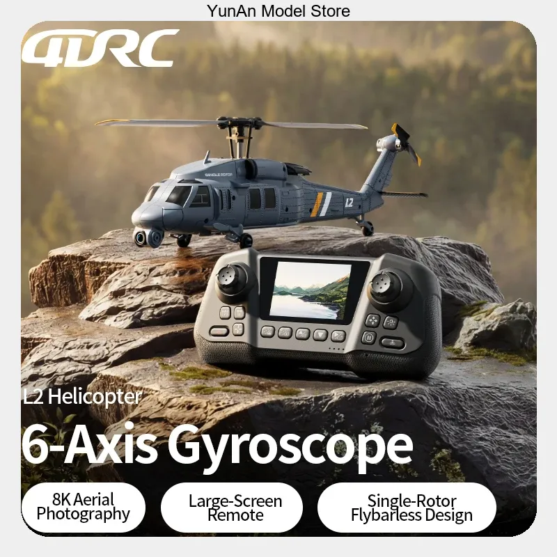 Helikopter RC 4DRC L2 8K UHD F – Rc Helicopter Single Rotor recenzja i cena